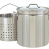 44-Qt. Stainless Stockpot With Lid, Basket -Bbq-Grills Shop 1124 77073.1597085554.1500.1500