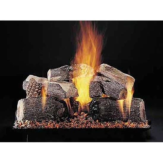 24" Evening Lone Star Double Face Log Set, Embers Pan Burner, Match Light 3 24" Evening Lone Star Double Face Log Set, Embers Pan Burner, Match Light