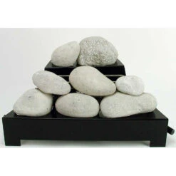 20-in White ALTERNA Vent Free FireStones Manual Black Chassis | NG