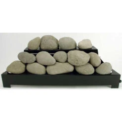30-in Natural ALTERNA Vent Free FireStones Manual Black Chassis | LP