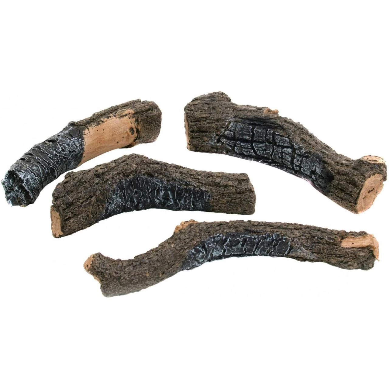 Real Fyre Decorative Charred Branches Set Of 4 | BDC-4 3 Real Fyre Decorative Charred Branches Set Of 4 | BDC-4