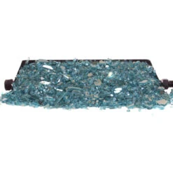 American Fyre 24-in Azuria Reflective Fire Glass Set | G45 Burner | NG