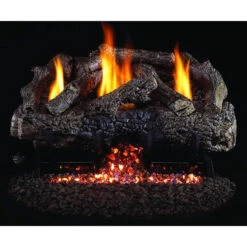 Real Fyre 18" Charred Frontier Oak Log Set W G10, Variable Remote