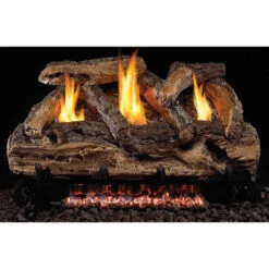 Real Fyre 20" Split Oak Vent Free Log Set, G9 Burner, Manual