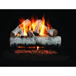 Real Fyre 18" White Birch Gas Log Set, G4 Burner