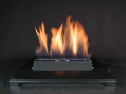 24" Alterna Vent Free Fire Glitter Black Burner W Manual Control