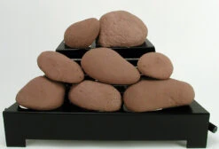 FireStones | 6 Medium Stones | Adobe Red | .50 Sq.ft.