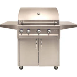Bbq-Grills Shop 7 Artisan Professional 32" 3 Burner Grill With Rotisserie, Light & Cart - ARTP-32C