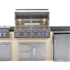 Bonfire 401 34" 4 Burner Grill Island, Double Side Burner, Trash, Refrigerator -Bbq-Grills Shop Bonfire Island 2 23132.1529172328.1500.1500