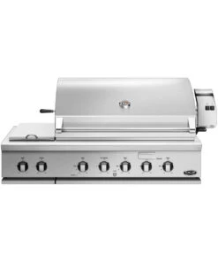DCS 48" Built-in Natural Gas Grill, Integrated Sideburner - BH1-48RS-N