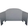 Real Fyre 30" 3-Fold Satin Stainless Traditional Fireback