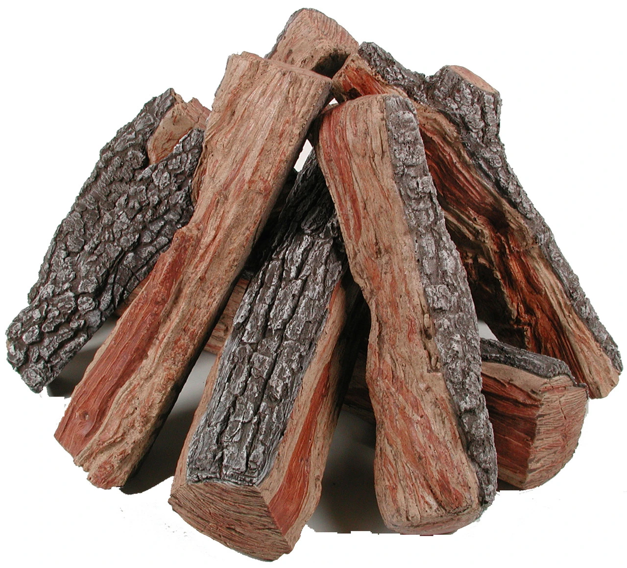 Rasmussen 24" Bark/Split Firepit Logs, Round Stack 3 Rasmussen 24" Bark/Split Firepit Logs, Round Stack