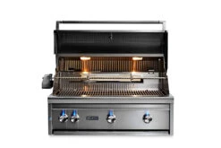 Lynx 36" Built-In Grill - 2 Ceramic Burners, 1 Trident W/ Rotisserie - L36TR -Bbq-Grills Shop Lynx 36 Grill Lid Open Lights 32280.1696088711.1500.1500