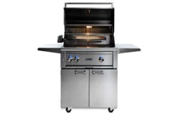 Lynx 30" Freestanding Grill - 1 Trident, 1 Ceramic Burner, Rotisserie - L30TRF -Bbq-Grills Shop Lynx L30TRF Hood Open 60138.1631301948.1500.1500