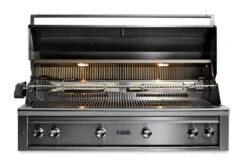 Lynx 54” Built-in Grill With 1 Trident Infrared Burner And 3 Ceramic Burners, Rotisserie - L54TR -Bbq-Grills Shop Lynx L54TR Hood Open 62542.1644355376.1500.1500
