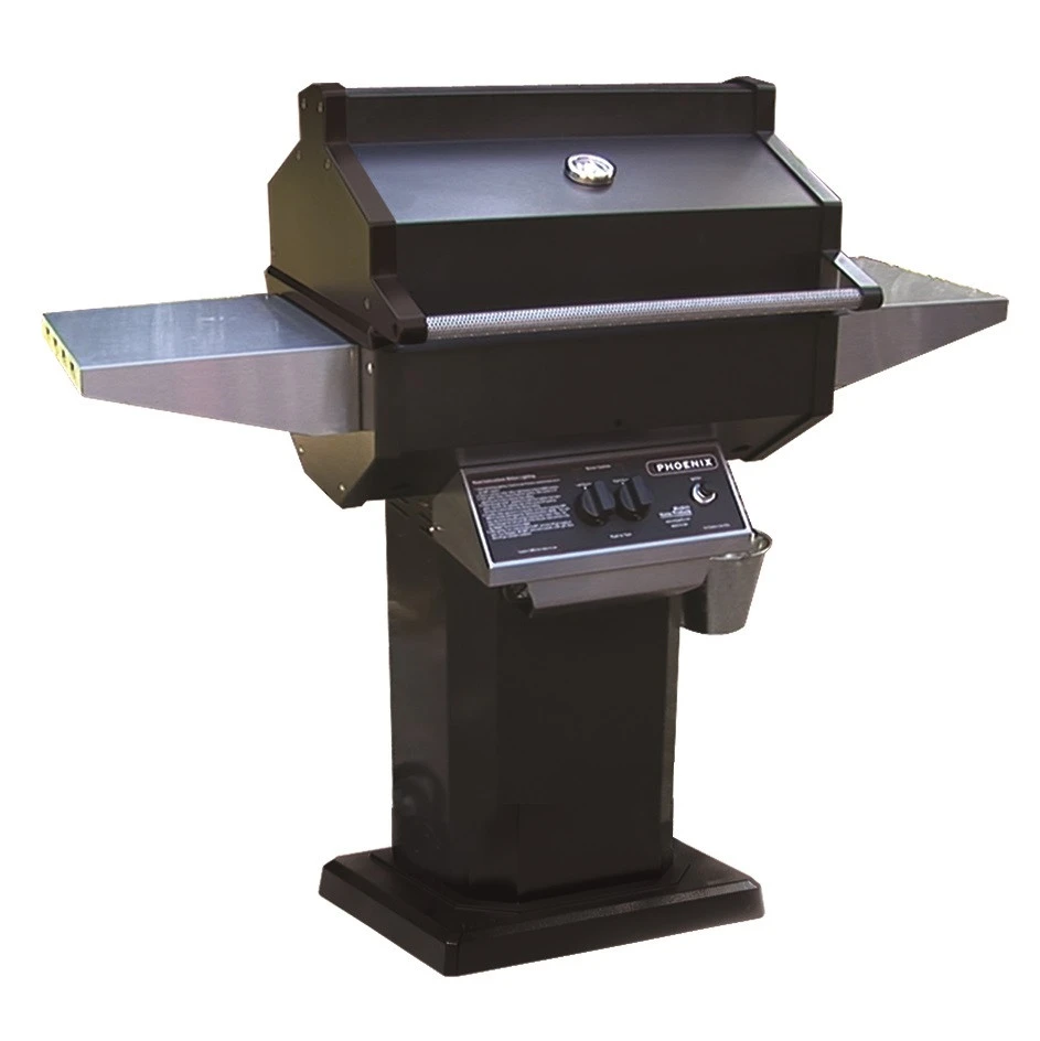 Phoenix Black Grill On Aluminum Deck/Patio Mount - PFMGBOP 3 Phoenix Black Grill On Aluminum Deck/Patio Mount - PFMGBOP