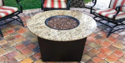 Firetainment Santiago 42" Round Fire Pit Grilling Table