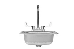 Summerset 15×15″ Stainless Drop In Sink With Hot/Cold Faucet - SSNK-15D -Bbq-Grills Shop Summerset front view Sink 15 16820.1642779752.1500.1500