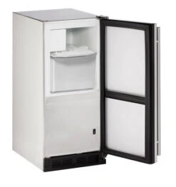 Uline 15" Stainless Steel Ice Maker - UOCR115-SS01B -Bbq-Grills Shop Uline 15 Inch Outdoor Crescent Ice Maker BI1215SOD 74381.1693508533.1500.1500