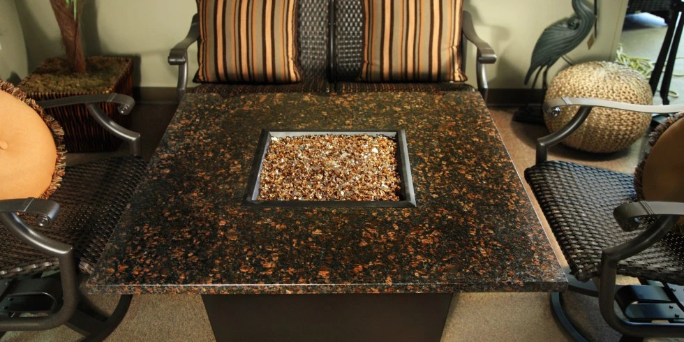 Firetainment Venice 42" Square Fire Pit Grilling Table