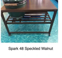 Challenger Large Big Green Egg Open Speckled Walnut Cart -Bbq-Grills Shop Walnut Cart 44403.1684768596.1500.1500