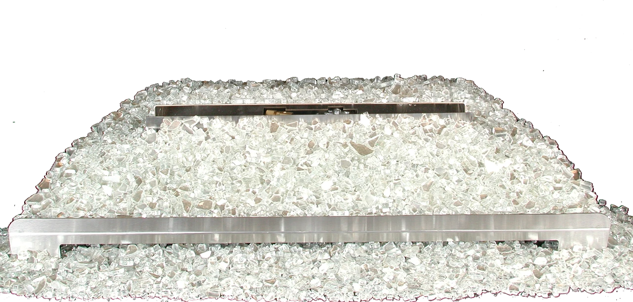 Alterna 20" Platinum FireGlitter Set, Manual Stainless Burner 3 Alterna 20" Platinum FireGlitter Set, Manual Stainless Burner