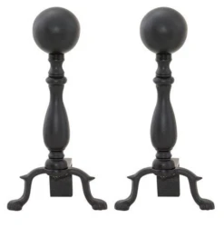 Ball Fireplace Andiron W Short Shank