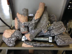 Rasmussen 30-in Evening Embers C8 Variable Double Propane Log Set