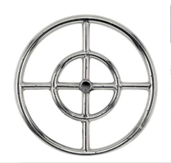 18" Double-Ring Natural Gas Firepit Burner