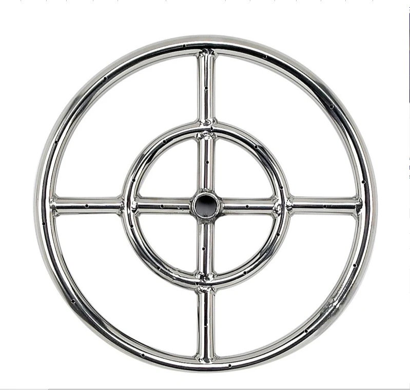18" Double-Ring Natural Gas Firepit Burner 3 18" Double-Ring Natural Gas Firepit Burner