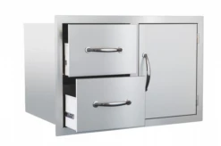 Summerset 36" Built-in 2 Drawer, 1 Door Combo Unit - SSDC2-36 -Bbq-Grills Shop ssdc 98360.1664539306.1500.1500