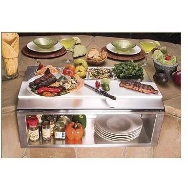 Alfresco Built-in Plating And Garnish Center W Food Pans 3 Alfresco Built-in Plating And Garnish Center W Food Pans