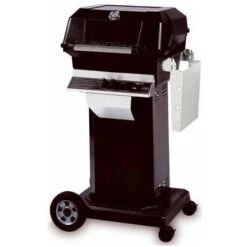 MHP JNR Natural Gas Grill, SearMagic Grids On Black Cart With 4 Wheels