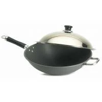 Firemagic 15" Hard Anodized Wok W Stainless Steel Cover - 3572 3 Firemagic 15" Hard Anodized Wok W Stainless Steel Cover - 3572